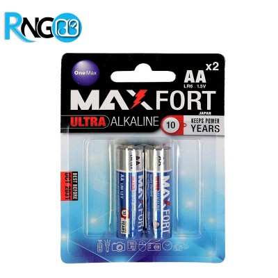 باتری قلمی دوتایی Ultra Alkaline مارک MaxFORT