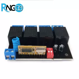 گیرنده 4 کاناله رادیویی 315MHz کدلرن 12V-24V