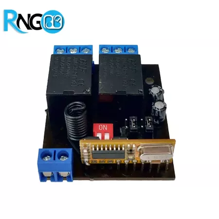 گیرنده 2 کاناله رادیویی 433MHz کدلرن 12V-24V | ریموت و گیرنده 433MHz | | پژوهشگران الکترونیک و رباتیک