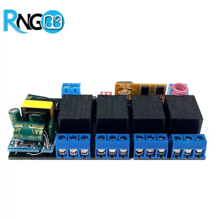 گیرنده 4 کاناله رادیویی 315MHz کدلرن 220 ولت