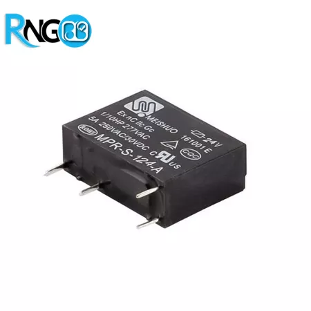 رله 24V 5A پکیجی مدل MPR-S-124-A مارک MEISHUO | رله‌ها و سلونوئیدها | | پژوهشگران الکترونیک و رباتیک