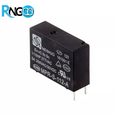 رله 12V 5A پکیجی مدل MPR-S-112-A مارک MEISHUO | رله‌ها و سلونوئیدها | | پژوهشگران الکترونیک و رباتیک
