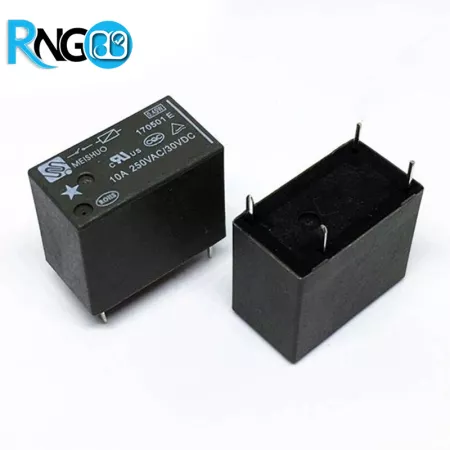 رله 24V 10A کتابی 4Pin مدل MPC-124-A مارک MEISHUO | رله‌ها و سلونوئیدها | | پژوهشگران الکترونیک و رباتیک
