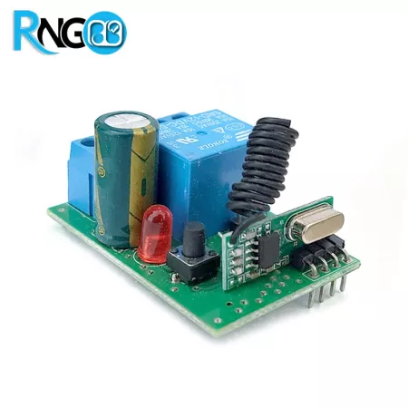 گیرنده 1 کاناله رادیویی AC/DC 12v-24v 433MHz | ریموت و گیرنده 433MHz | | پژوهشگران الکترونیک و رباتیک