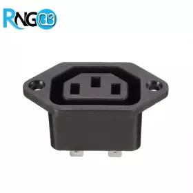 سوکت پاور Power AC مادگی ساده جاپیچدار