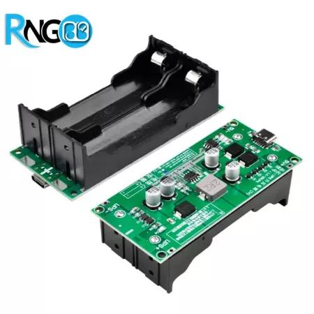 مینی یو پی اس 9V/15W با 2 باتری 18650 و ورودی TypeC | اینورترها و UPSها | | پژوهشگران الکترونیک و رباتیک