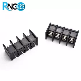 ترمینال مشکی KF45C-9.5mm پنلی بدون جای پیچ 4pin