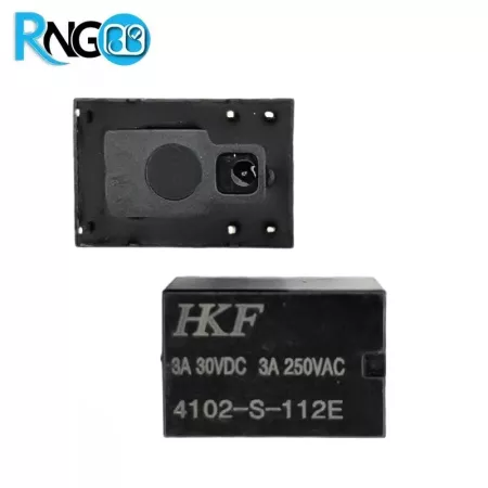 رله 12V 3A تک کنتاکت 6 پین مارک HKF