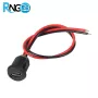 کانکتور USB Type-C مادگی روپنلی سیم دار گرد فشاری
