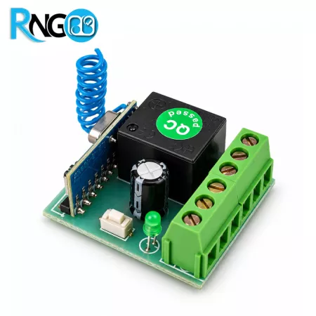 گیرنده 1 کاناله رادیویی AC/DC 12v-24v 433MHz