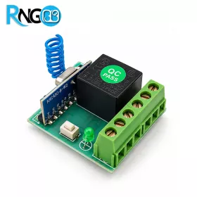 گیرنده 1 کاناله رادیویی 433MHz کدلرن 12v