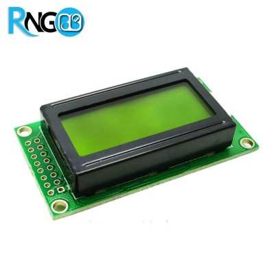 LCD کاراکتری 8*2 سبز (پایه کنار)