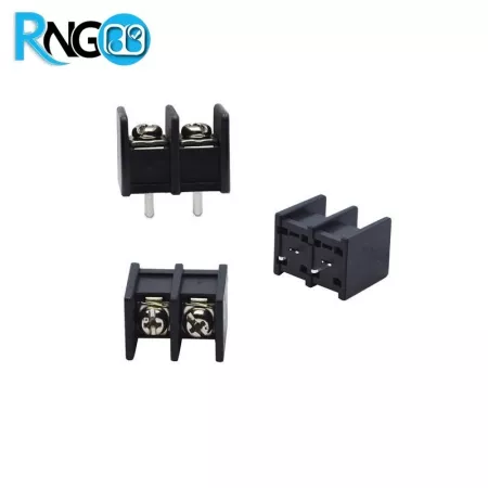ترمینال مشکی KF45C-9.5mm پنلی بدون جای پیچ 2pin